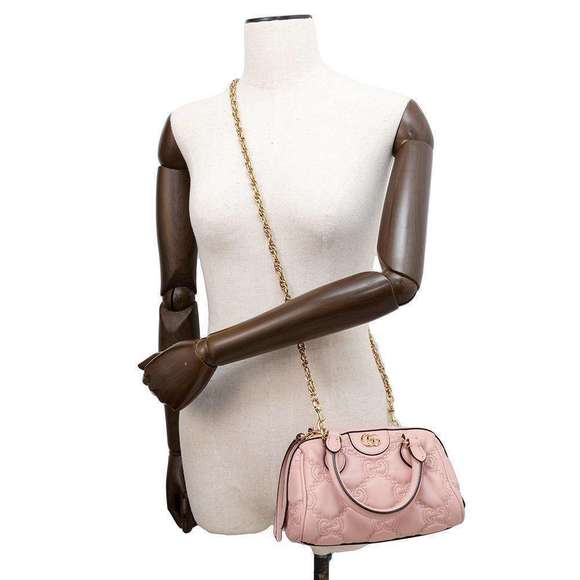 Gucci GG Matelasse Mini Boston Nylon Handbag - Picture 5 of 16